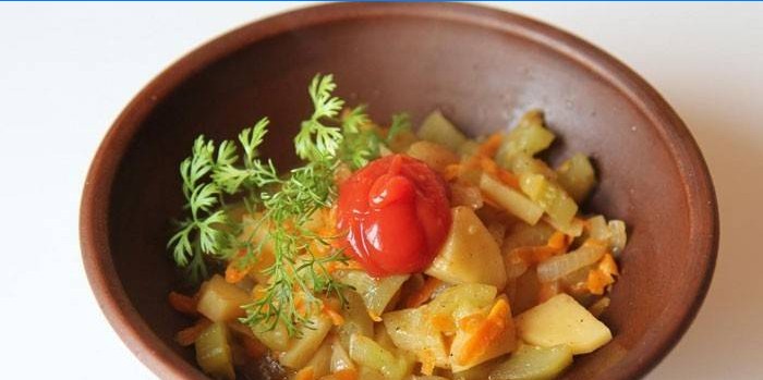 Potatisgryta med zucchini