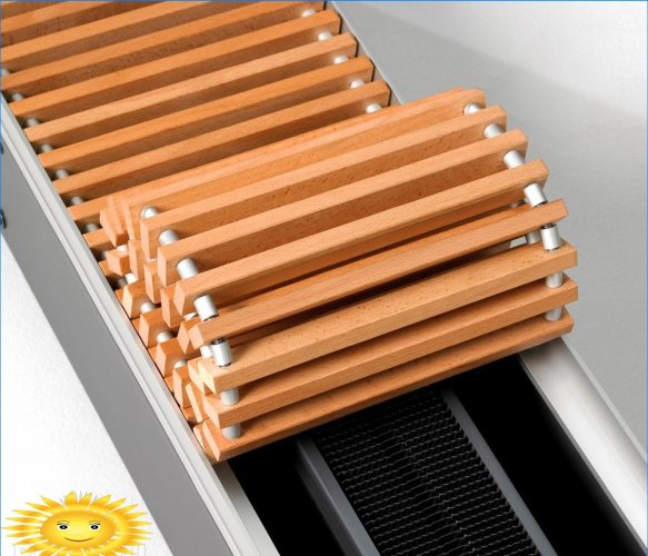 Dold värmesystem: golvkonvektorer och inbyggda radiatorer