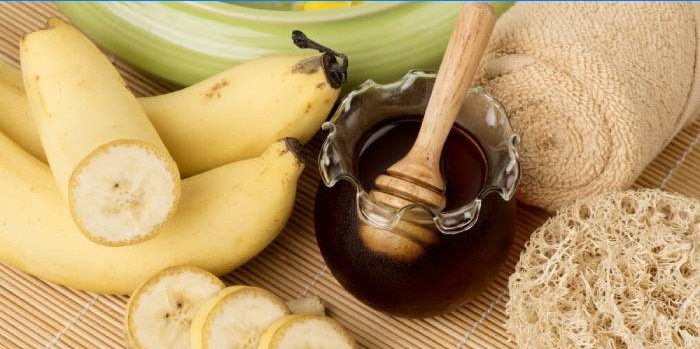 Ingredienser för bananhårmask