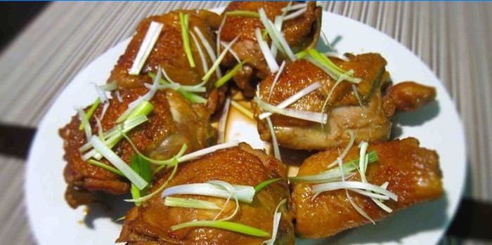 Bakade kycklinglår i asiatisk stil