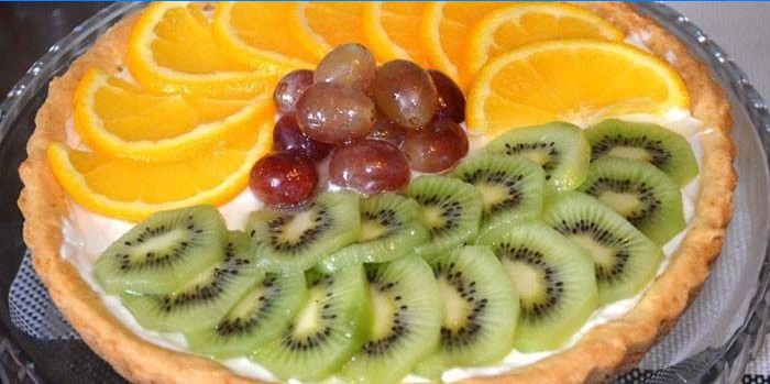 Frukt sand tårta