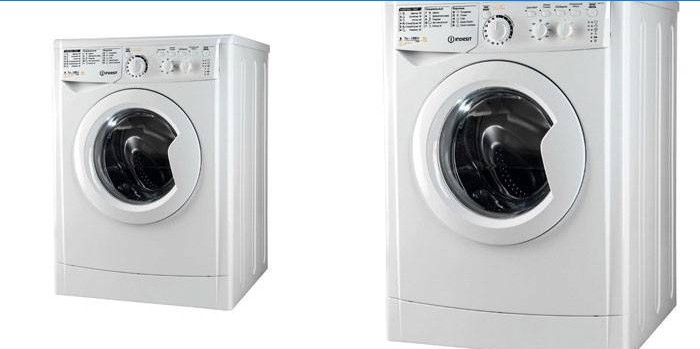 Smal Indesit EWDC 7125 tvättmaskin med torktumlare