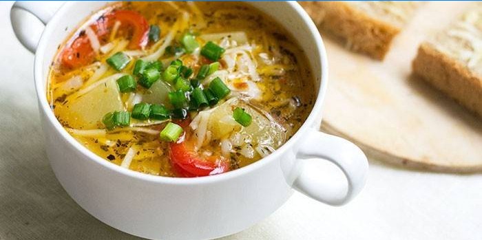Vermicelli soppa med grönsaker