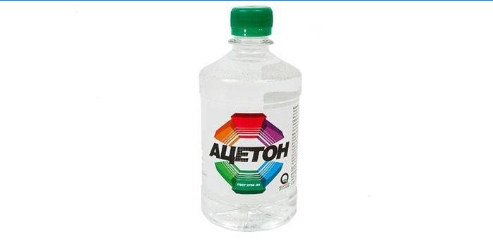 Aceton i en flaska