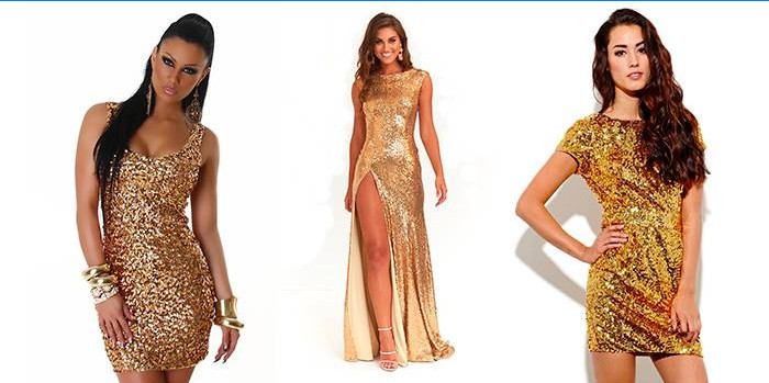Gyllene klänning