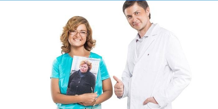 Dr. Gavrilov och en tunnare kvinna