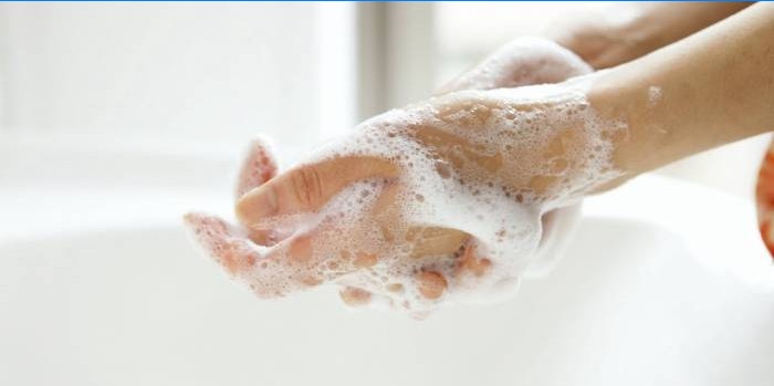 Handtvätt med tvål