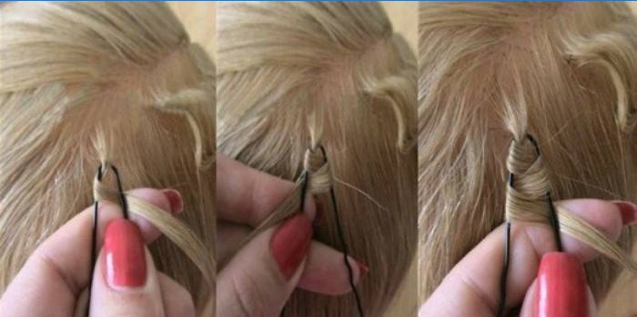 Hur du lindar hår med hårnålar