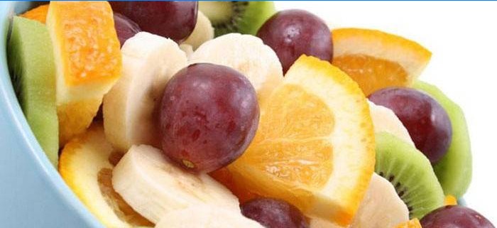 Hög- och lågkalorifrukter