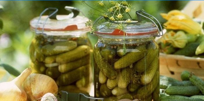 Pickles i en burk