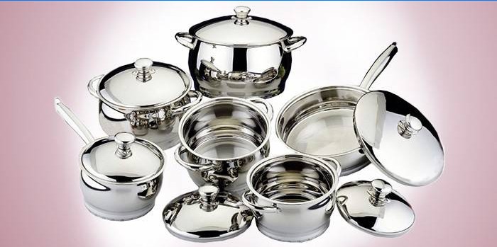 Rostfritt stål Cookware Set