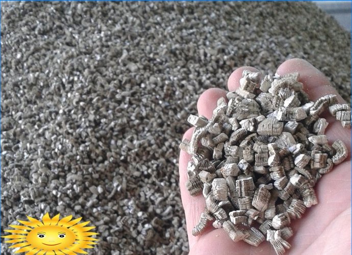 Vermiculite - materialegenskaper, omfattning