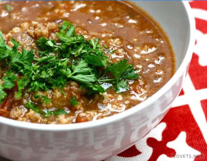 kharcho vegetarisk soppa