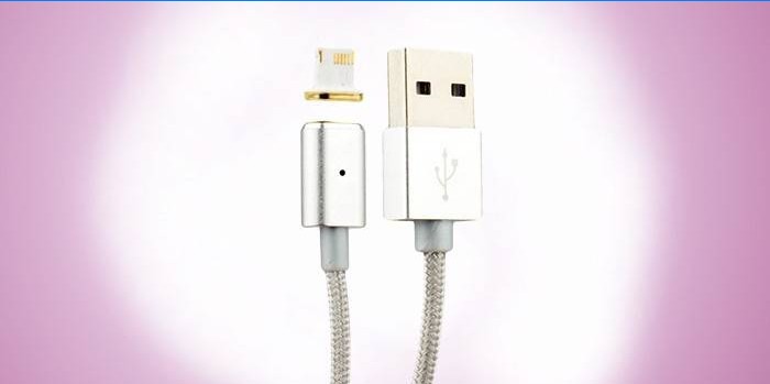Magnetisk USB-laddning iPhone Lightning COTEetCI M11 NYLON