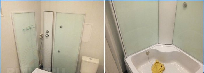 Installera väggarna i duschkabin