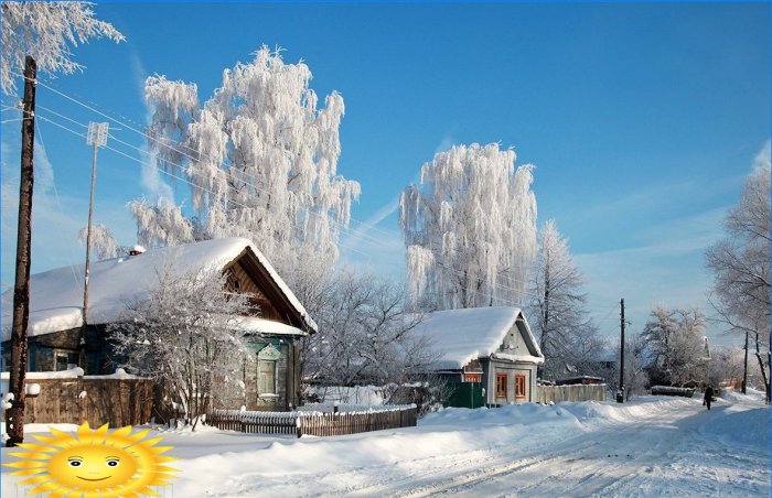 Fotosamling: Rysk vinter i byn