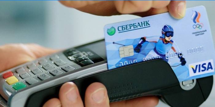 Betalning för varor med Sberbank-kort