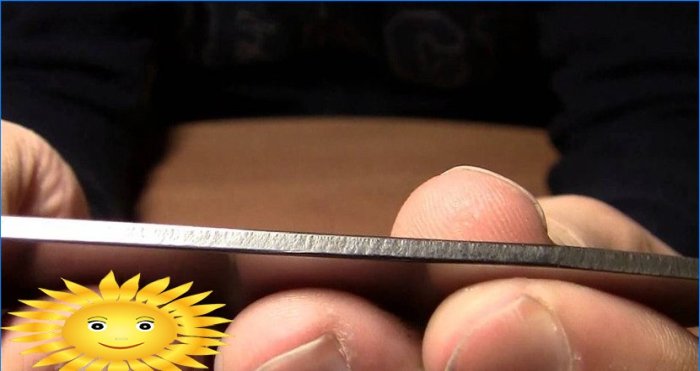 Hur man skärper knivarna med en bar korrekt