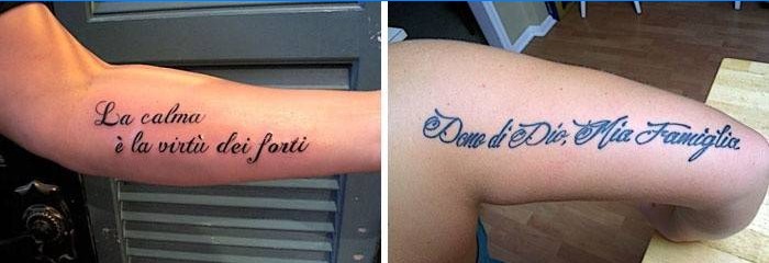 Tatuering på italienska