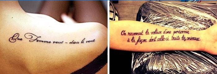 Fransk tatuering