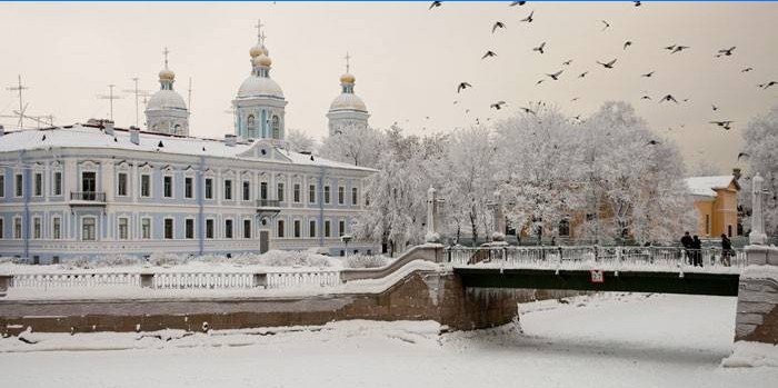 Vintern i St Petersburg