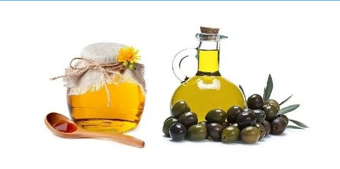 Honung och olivolja