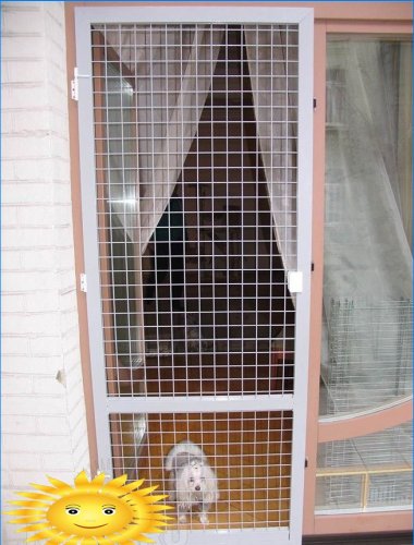 Anti-nötkreatur nät på dörrar och fönster