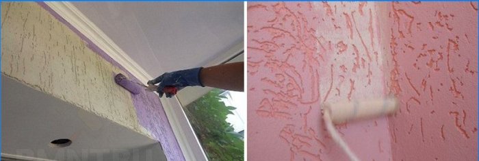 Målning av fasadputsbarkbaggen