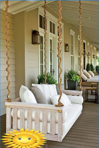 Hur man hänger en gunga på verandan