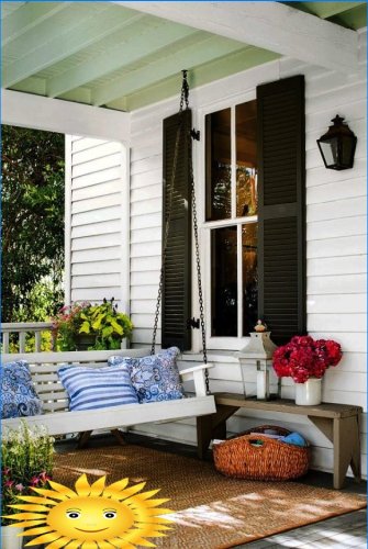 Hur man hänger en gunga på verandan