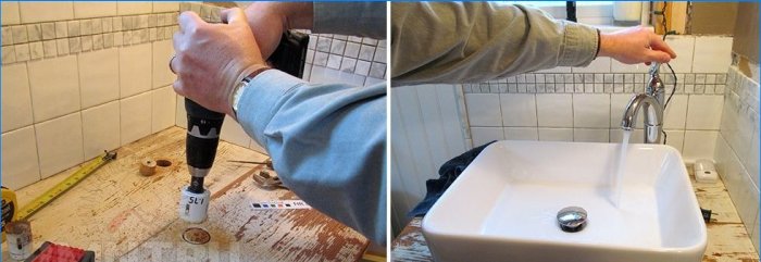 Hur man installerar ett handfat i badrummet med egna händer