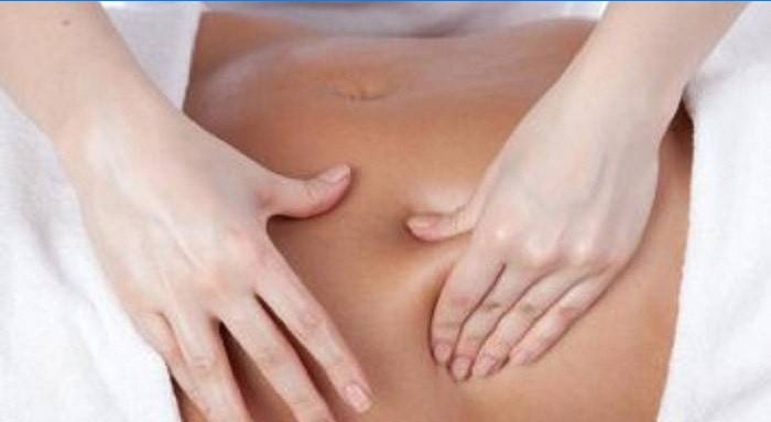 Massagesessioner hjälper till att bryta ner magen fett