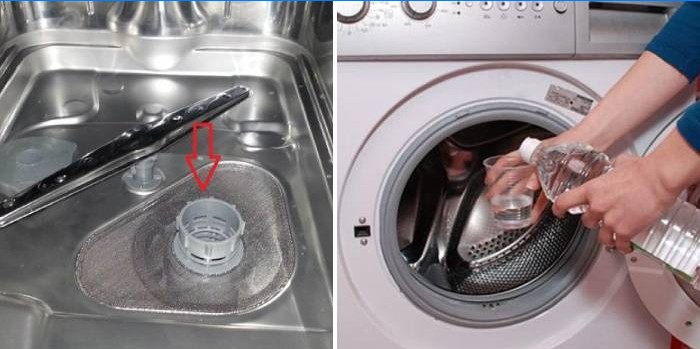 Ta bort plack från en tvättmaskin och diskmaskin