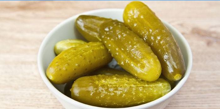 Pickles med en tallrik