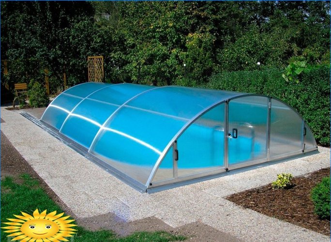 Pool i ett växthus: exempel, funktioner, proffs