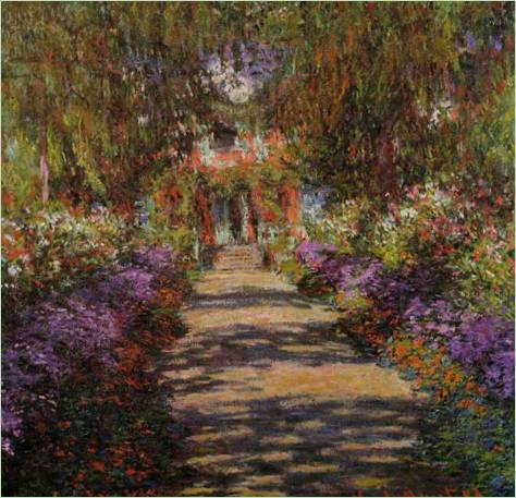 Claude Monets trädgård i Giverny