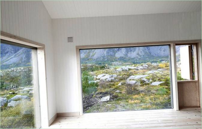 Utsikt från fönstret i Vega Cottage i Norge