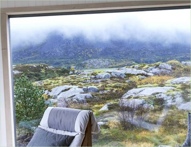 Utsikt från fönstret i Vega i Norge