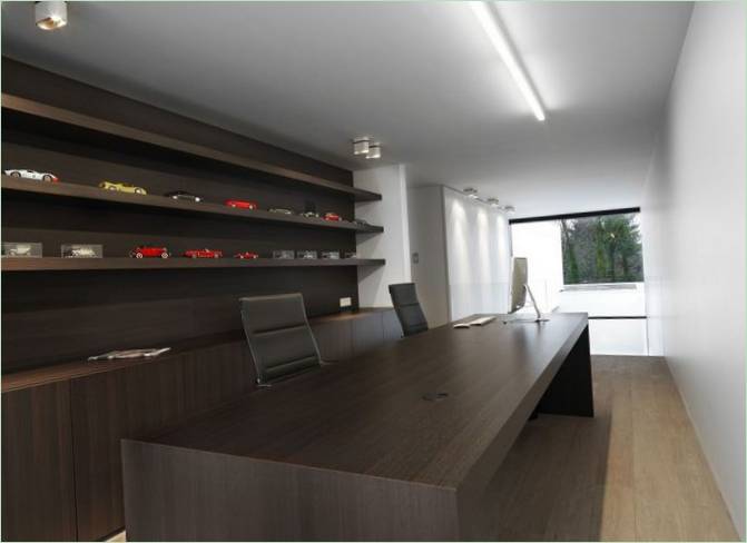 Ett hemkontor i en vackert minimalistisk stil