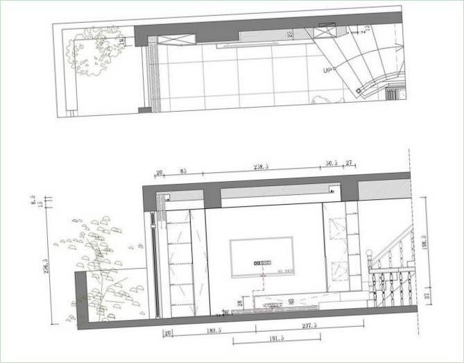 Planlösning för lägenhet av Z-AXIS Design