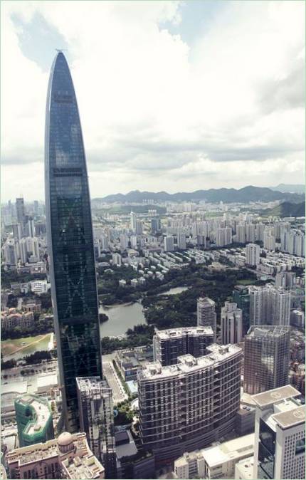 Skyskrapan Kingkey 100 i Kina