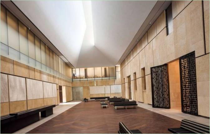 Barnes Foundations galleribyggnad av Tod Williams Billie Tsien Architect